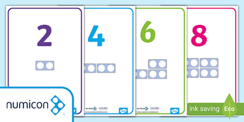 Counting in 10s with Numicon Shapes Display Posters